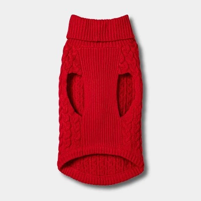 Dog and Cat Sweater - Classic Red - Wondershop™ 2 Dog and Cat Sweater - Classic Red - Wondershop™ - Image 2
