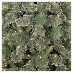 7.5' Pre-Lit Slim Virginia Pine Artificial Christmas Tree Clear Lights - Wondershop™