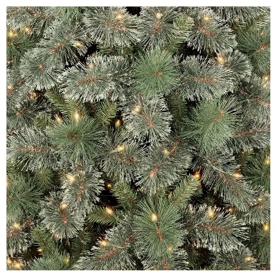 7.5' Pre-Lit Slim Virginia Pine Artificial Christmas Tree Clear Lights - Wondershop™ 1 7.5' Pre-Lit Slim Virginia Pine Artificial Christmas Tree Clear Lights - Wondershop™
