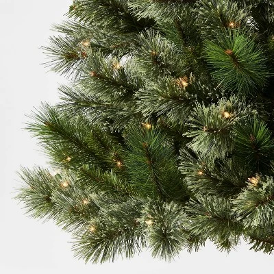 7.5' Pre-Lit Slim Virginia Pine Artificial Christmas Tree Clear Lights - Wondershop™ 2 7.5' Pre-Lit Slim Virginia Pine Artificial Christmas Tree Clear Lights - Wondershop™ - Image 2