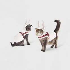 Dog and Cat Hoodie Costume - White Reindeer - Wondershop™ 12 Dog and Cat Hoodie Costume - White Reindeer - Wondershop™ -Wondershop Sales unnamed file 1020