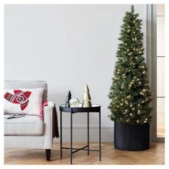 7.5' Pre-Lit Slim Virginia Pine Artificial Christmas Tree Clear Lights - Wondershop™ 6 7.5' Pre-Lit Slim Virginia Pine Artificial Christmas Tree Clear Lights - Wondershop™ -Wondershop Sales unnamed file 103