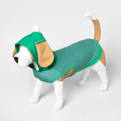 Dog and Cat Hoodie - Green Striped - Wondershop™ 3 Dog and Cat Hoodie - Green Striped - Wondershop™ - Image 3