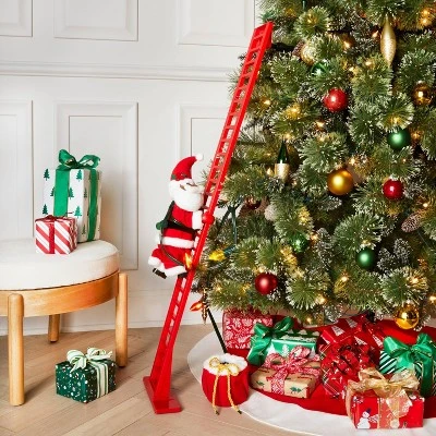 Large Climbing Santa Decorative Figurine Red - Wondershop™ 1 Large Climbing Santa Decorative Figurine Red - Wondershop™