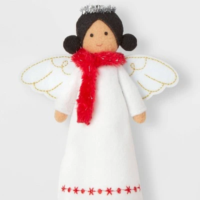4ct Fabric Angel Christmas Tree Ornament Set - Wondershop™ 2 4ct Fabric Angel Christmas Tree Ornament Set - Wondershop™ - Image 2