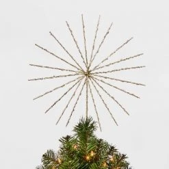 14in 70Lit Twinkling Starburst Spikes Tree Topper - Wondershop™