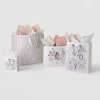 4ct Assorted Gift Bag Silver - Wondershop™