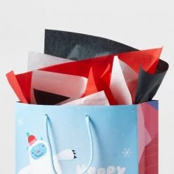 150ct Banded Solid Gift Tissue Paper Red/White/Navy - Wondershop™