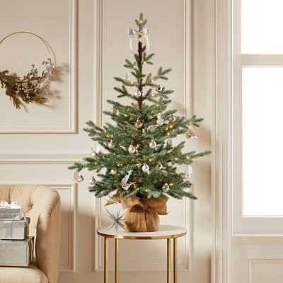 3.3' Pre-Lit LED Glittered Balsam Fir Artificial Tree Dew Drop White Lights - Wondershop™ 2 3.3' Pre-Lit LED Glittered Balsam Fir Artificial Tree Dew Drop White Lights - Wondershop™ - Image 2