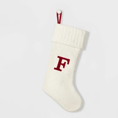 Knit Monogram Christmas Stocking White - Wondershop™ 8 Knit Monogram Christmas Stocking White - Wondershop™ - Image 8