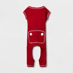 Dog and Cat Union Suit Pajama - Red - Wondershop™