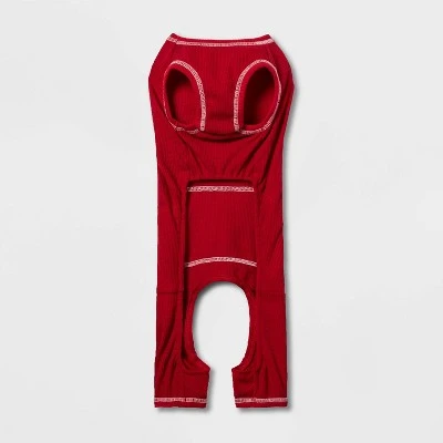 Dog and Cat Union Suit Pajama - Red - Wondershop™ 2 Dog and Cat Union Suit Pajama - Red - Wondershop™ - Image 2