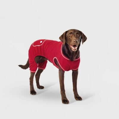 Dog and Cat Union Suit Pajama - Red - Wondershop™ 7 Dog and Cat Union Suit Pajama - Red - Wondershop™ - Image 7