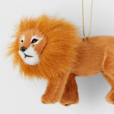 4ct Faux Fur Animal Christmas Tree Ornament Set Lion/Tiger/Elephant/Leopard - Wondershop™ 2 4ct Faux Fur Animal Christmas Tree Ornament Set Lion/Tiger/Elephant/Leopard - Wondershop™ - Image 2
