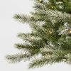 7' Pre-Lit Flocked Douglas Fir Artificial Tree Clear Lights - Wondershop™