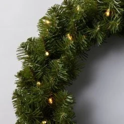 20" Pre-lit Pine Artificial Christmas Wreath Clear Lights - Wondershop™ 5 20" Pre-lit Pine Artificial Christmas Wreath Clear Lights - Wondershop™ -Wondershop Sales unnamed file 1232