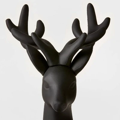 12" Plastic Sitting Deer Decorative Figurine Black - Wondershop™ 7 12" Plastic Sitting Deer Decorative Figurine Black - Wondershop™ -Wondershop Sales unnamed file 1239