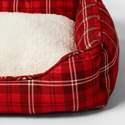 Red Plaid Cuddler Dog Bed - Wondershop™ 6 Red Plaid Cuddler Dog Bed - Wondershop™ -Wondershop Sales unnamed file 1242