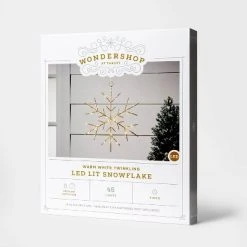 Wondershop Sales 54 Christmas LED Gold Snowflake Novelty Sculpture with Warm White Twinkle Lights - Wondershop™
