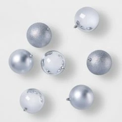 12ct Round Plastic Christmas Tree Ornament Set - Wondershop™ Blue/silver 13 12ct Round Plastic Christmas Tree Ornament Set - Wondershop™ Blue/silver -Wondershop Sales unnamed file 1254