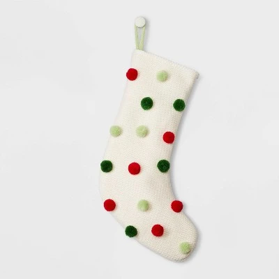 Puckered Pompom Christmas Stocking - Wondershop™ 3 Puckered Pompom Christmas Stocking - Wondershop™ - Image 3