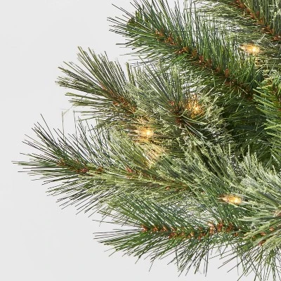 2pc 3' Pre-Lit Virginia Pine Potted Artificial Christmas Tree Clear Lights - Wondershop™ 2 2pc 3' Pre-Lit Virginia Pine Potted Artificial Christmas Tree Clear Lights - Wondershop™ - Image 2