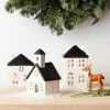 3ct Faux Fur Deer Set Decorative Figurines Brown - Wondershop™