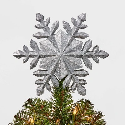 10in 4 Led Light Glitter Snowflake Silver - Wondershop™ 1 10in 4 Led Light Glitter Snowflake Silver - Wondershop™