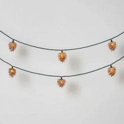 10ct Christmas LED String Lights with Sugared Pine cones Warm White GW - Wondershop™