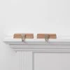 2pk Faux Wood Base Christmas Stocking Holder - Wondershop™