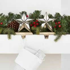 2pk Faceted Mirror Christmas Stocking Holder - Wondershop™