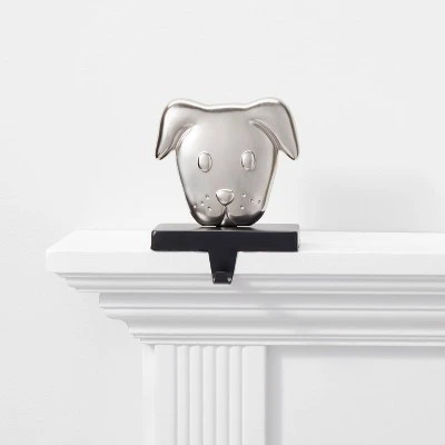 Dog Christmas Stocking Holder Silver/Black - Wondershop™ 1 Dog Christmas Stocking Holder Silver/Black - Wondershop™