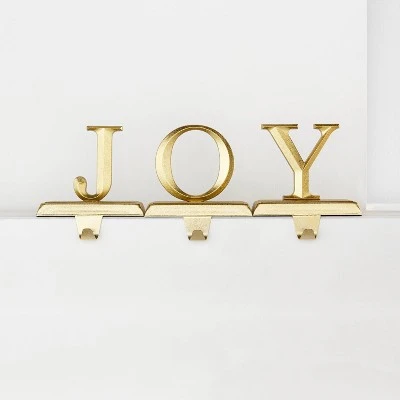 3pc JOY Christmas Stocking Holder - Wondershop™ Black 5 3pc JOY Christmas Stocking Holder - Wondershop™ Black - Image 5