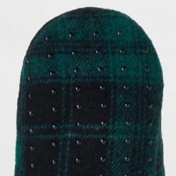 Adult Plaid Faux Shearling Lined Pull-On Slipper Socks with Huggable Heel & Grippers - Wondershop™ Green/Black 10 Adult Plaid Faux Shearling Lined Pull-On Slipper Socks with Huggable Heel & Grippers - Wondershop™ Green/Black -Wondershop Sales unnamed file 233