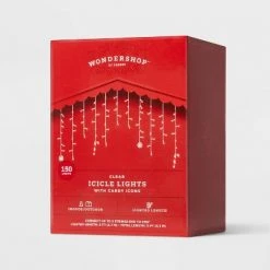 150ct Incandescent Icicle Lights with Novelty Accent Clear with White Wire - Wondershop™ White Rattan Star 10 150ct Incandescent Icicle Lights with Novelty Accent Clear with White Wire - Wondershop™ White Rattan Star -Wondershop Sales unnamed file 277