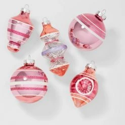 14ct Striped Glass Christmas Tree Ornament Set - Wondershop™ White/rose/magenta/purple 7 14ct Striped Glass Christmas Tree Ornament Set - Wondershop™ White/rose/magenta/purple -Wondershop Sales unnamed file 285