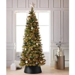 Wondershop Sales 43 25" Metal Tree Collar Matte Black - Wondershop™