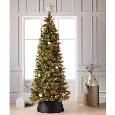 25" Metal Tree Collar Matte Black - Wondershop™ 1 25" Metal Tree Collar Matte Black - Wondershop™