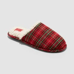 Men's Adult Plaid Slide Slippers - Wondershop™ Red 17 Men's Adult Plaid Slide Slippers - Wondershop™ Red -Wondershop Sales unnamed file 343
