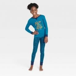 Kids' Joy Print Matching Family Pajama Set - Wondershop™ Blue 14 Kids' Joy Print Matching Family Pajama Set - Wondershop™ Blue -Wondershop Sales unnamed file 356