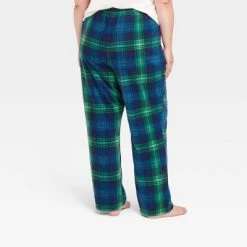 Women's Holiday Tartan Plaid Fleece Matching Family Pajama Pants - Wondershop⢠Blue