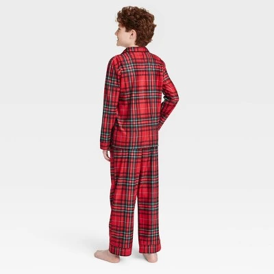 Kids' Holiday Tartan Plaid Flannel Matching Family Pajama Set - Wondershop™ Red 1 Kids' Holiday Tartan Plaid Flannel Matching Family Pajama Set - Wondershop™ Red