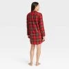 Women's Holiday Tartan Plaid Flannel Matching Family Pajama NightGown - Wondershop™ Red