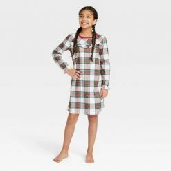 Kids' Holiday Tartan Plaid Flannel Matching Family Pajama NightGown- Wondershop™ Cream 15 Kids' Holiday Tartan Plaid Flannel Matching Family Pajama NightGown- Wondershop™ Cream -Wondershop Sales unnamed file 433