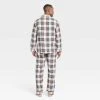 Men's Holiday Tartan Plaid Flannel Matching Family Pajama Set - Wondershop™ Cream
