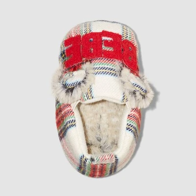 Toddler Bebe Oso Plaid Bootie Holiday Slippers - Wondershop™ Multicolor 2 Toddler Bebe Oso Plaid Bootie Holiday Slippers - Wondershop™ Multicolor - Image 2