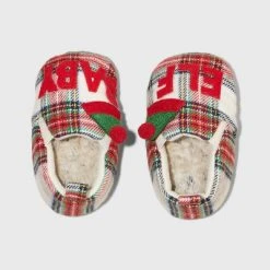 Toddler Boys' Baby Elf Plaid Bootie Slippers - Wondershop™ Multicolor -Wondershop Sales unnamed file 460