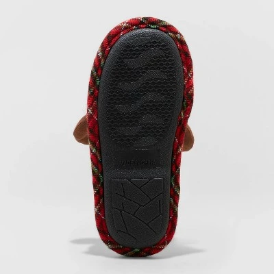 Kids' Reindeer Slide Slippers - Wondershop™ Red 3 Kids' Reindeer Slide Slippers - Wondershop™ Red - Image 3