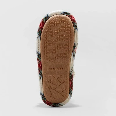 Girls' Lil Elf Plaid Slide Slippers - Wondershop™ Multicolor 3 Girls' Lil Elf Plaid Slide Slippers - Wondershop™ Multicolor - Image 3