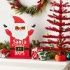 16.5" Battery Operated Lit Wood 'Santa Is Coming' Christmas Countdown Sign Red - Wondershop™
